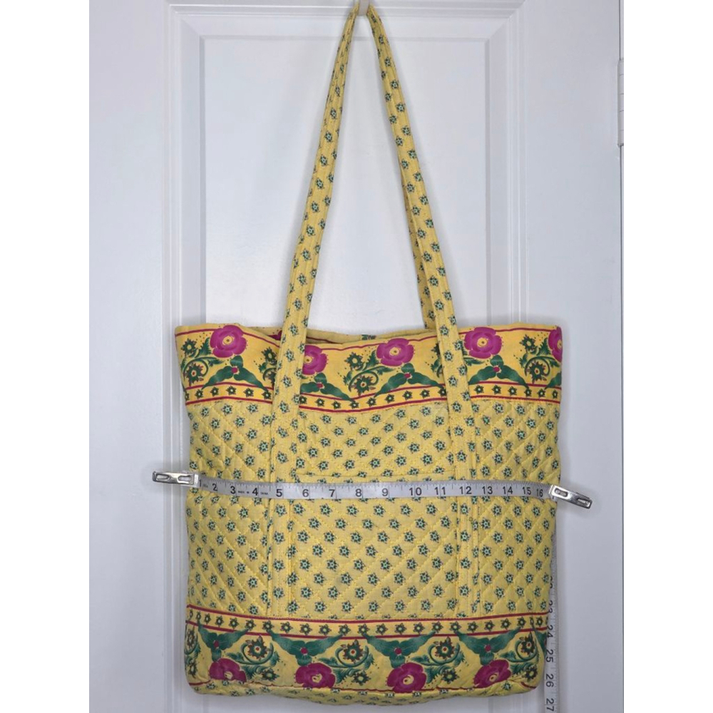 Tinsley Blake Collection Quilted Purse Yellow Pink Floral - Picture 7 of 9